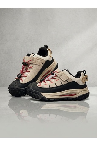 Marco Kids Arog Çocuk Lastik Bağ Cırtlı İçi Polarlı Outdoor Ayakkabı 5514-36 Bej