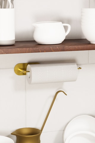 Paslanmaz Çelik Gold Kağıt Havlu Askısı,rulo Kağıt Havluluk,kağıthavlu Asacağı Yapışkanlı Gold