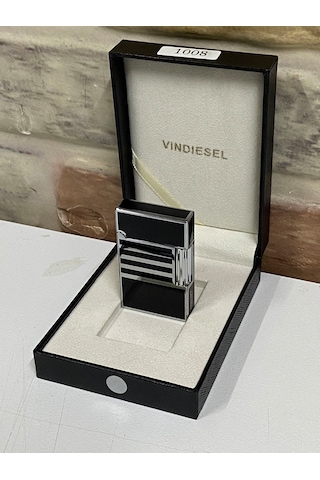 Vindiesel Marka Siyah Gri Renk Yatay Çizgi Desenli Gazlı Model Ki