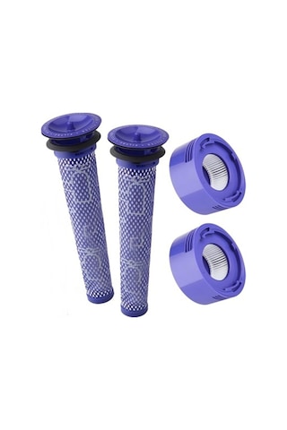 Dyson V7 V8 Cordless Uyumlu Filtre Seti 4lü Ön,arka