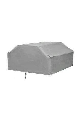 Reedark 210d Gri Dış Mekan Masa Örtüsü - 4 Kişilik Masa Koruyucu, Yağmur Ve Güneş Dayanıklı, 160x150x80 Cm