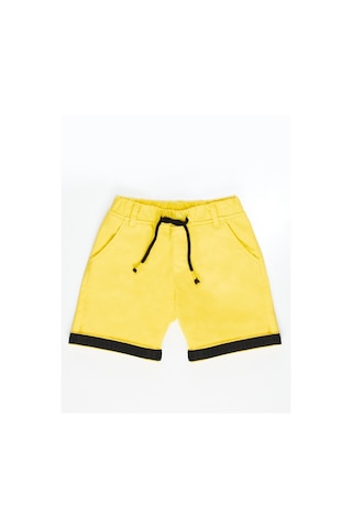 Denokids Mushi Sarı Erkek Çocuk Gabardin Şort Çok Renkli
