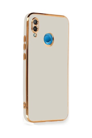 Newface Huawei P20 Lite Kılıf Volet Silikon Semeglbl - 19 - Beyaz