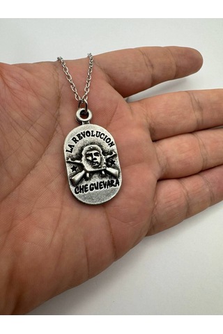 Devrim Che Guevara Figürlü Unisex Kolye Özgürlük, Cesaret Ve Direniş Ruhu Tasarımı Çok renkli