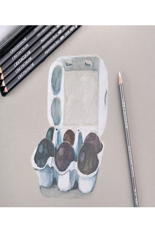 Canson Montval 18x25 Cm 300gr 12 Yp Cretacolor 6'lı Aquarell Sulandırılabilir Fırçalı Eskiz Set