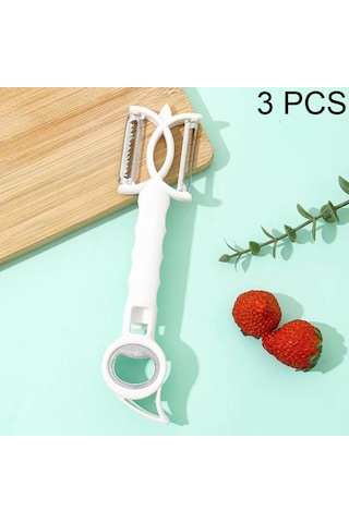 3 Pcs 7 Arada 1 Çok Fonksiyonlu Peeling Şişe Açıcı Piner Grater Açıcı Pembe Diğer