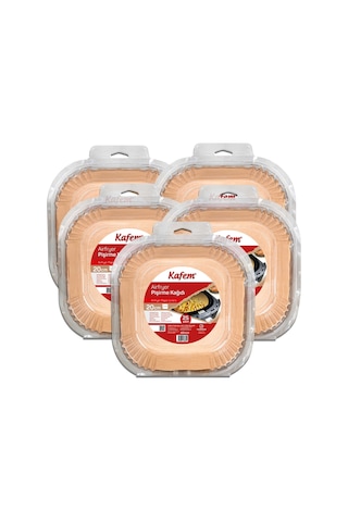 Kafem Airfryer Pişirme Kağıdı Kare 5 x 25'li 20 CM