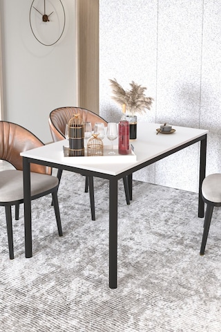 Elegance Yemek Masası Beyaz 120x70