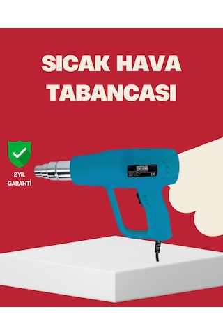2 Kademeli Güçlü Sıcak Hava Tabancası 380 - 500 Isı Ayarı