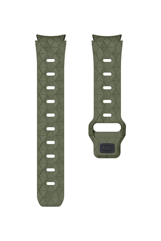 Samsung Galaxy Uyumlu Watch 6 44mm Omsy Krd-116 20mm Futbol Desenli Spor Tasarımlı Silikon Kordon-gri-turuncu