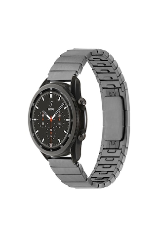 Xiaomi Amazfit Pace Uyumlu Krd-82 22mm Metal Tcg Kordon Gri