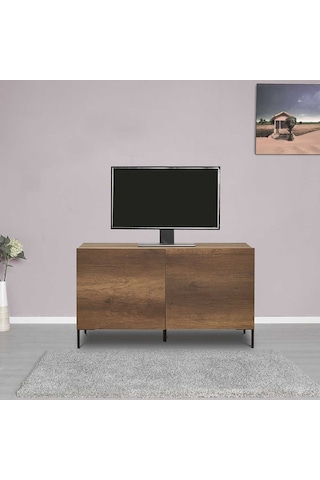 Roma 2 Kapaklı Modüler Tv Ünitesi - Koyu Ceviz Oslo Ceviz 120x70x43 Cm Gxyxd