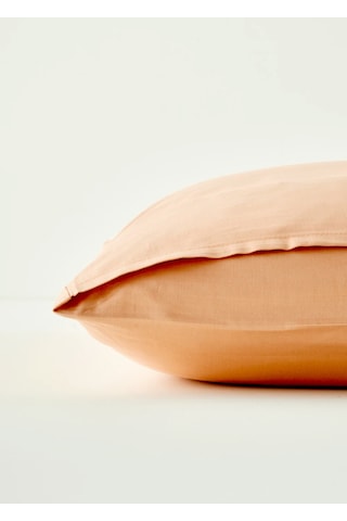 Bella Maison %100 Pamuk Saten 2'li Yastık Kılıfı Somon 50x70 Cm Somon