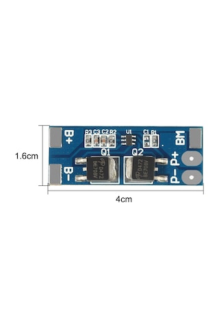 Bakayelektronik-2S 8A Li-İon 7.4V 8.4V 18650 Bms Pcm 15A Tepe Akım Pil Koruma