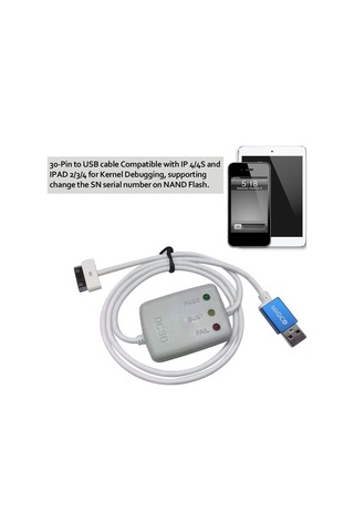 Fortunelane İos Uyumlu Cihaz Debug Kablosu İphone Uyumlu 4/4s, İpad Uyumlu 2/3/4 - 30-pin Usb, Nand Flash Sn Değiştirme, Kernel Y