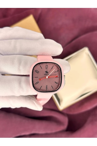 Pembe Kare Kadran Kadın Kol Saati Standart