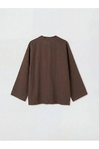 Lc Waikiki Kahverengi V Yaka Kadın Kimono