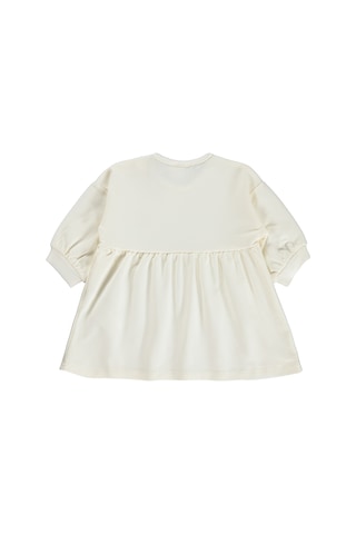 Civil Baby Çiçek Nakışlı Basic 6-18 Ay Elbise - Ekru