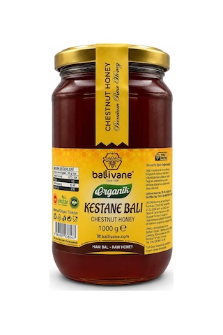 Ballivane Organik Kestane Balı 1 KG