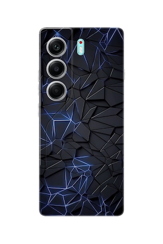 Tecno Camon 40 Cm5 Uyumlu Kılıf Desen Baskılı Silikon Karmaşık Design Stk:1874