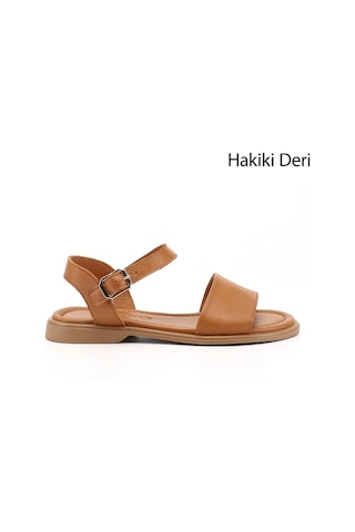 Gönderi(R) Gönderi R Kadın Taba Antik Bilek Bağlı Hakiki Deri Sandalet Dyza75645260