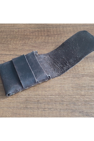 Sumerian Leather Craft Minimalist Deri Kartlık Kahverengi Anahtarlık Hediye Kahverengi