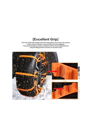 Dianziye 10 Adet Nylon Araba Lastik Anti Kayma Zinciri, Tüm Sedan Suv İçin, Karlı Çamurlu Yollarda Kullanıma Uygun, Dayanıklı Ve Kolay Kurulum