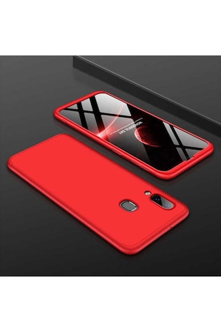 Samsung Uyumlu Galaxy A10s Kılıf Zore Ays Kapak Kırmızı