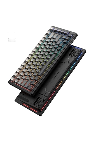 Onıkuma G83 Gradient Gray-black %75 Outemu Customized Linear Switch Hotswap Rgb Kablosuz İngilizce Mekanik Gaming Klavye