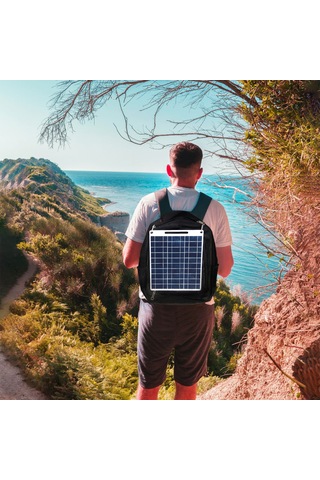 Mufunye 13w 5v Güneş Paneli, Çift Usb Çıkışı İle Outdoor Kamp Çanta Güneş Şarj Cihazı Ip65 Su Geçirmez