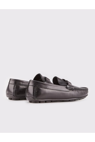 Cabani Terato Hakiki Deri Siyah Erkek Loafer