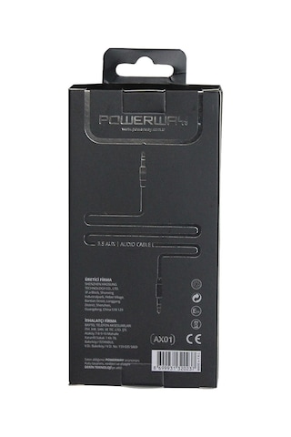 Powerway Aux Kablosu - Siyah Ax01