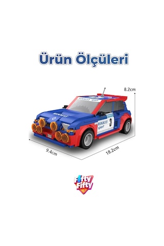 Cada Uzaktan Kumandalı Renault 5 Maxi Turbo 282 Parça Oyuncak Yapım Seti Blok Araba -ffcada-c51095w