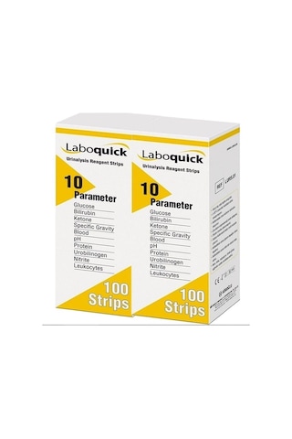 Medikaltec Laboquick Keton Çubuğu Idrar Stribi 100lü Kutu 10 Parametre 2 Kutu 200 Adet