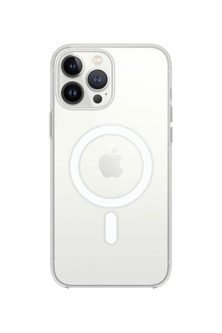 Tedar Apple iPhone Uyumlu 15 Pro Kılıf Magneticsafe Şeffaf Silikon - Şeffaf Najmaddin standart