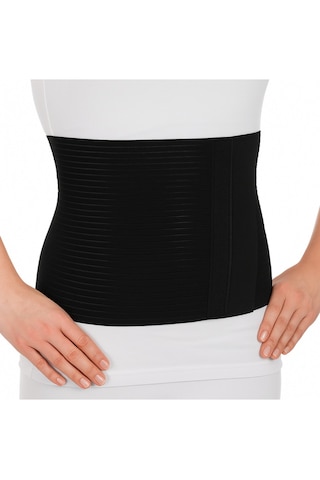Ayarlanabilir Abdominal Siyah Karın Korse Bel Korse Doğumsonrasıkorse Cerrahi Korse Misinalı Kumaş 115 Cm X 25 Cm