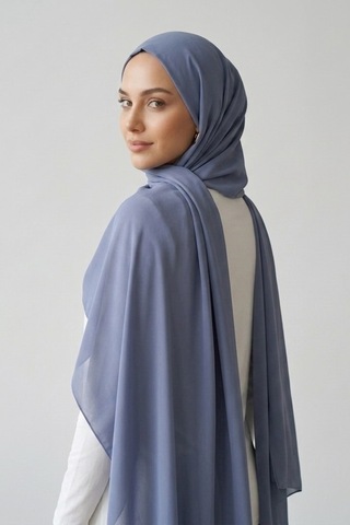 İpekçe Şal Medine 70 190 Duman Grisi