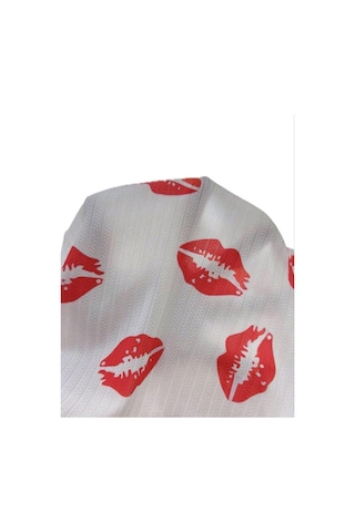 Kiss Öpücük Beyaz Şortlu Takım Beyaz