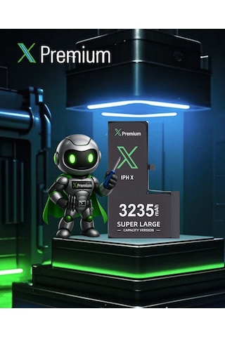 Xpremium Apple Uyumlu iPhone  X Batarya Pil Süper Yüksek Kapasiteli Güçlendirilmiş 3235 Mah