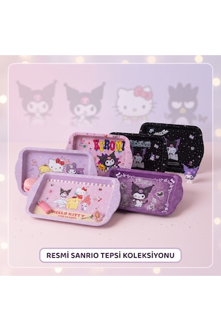 Bakgelal Kuromi Lisanslı Mini Metal Tepsi 24x14 Cm Takı, Aksesuar Ve Sunum Tepsisi - 9019234526133