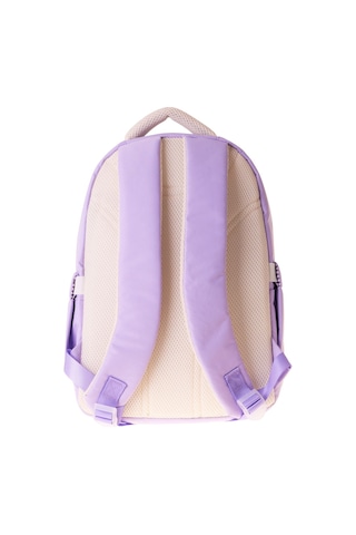 Calacilo Dört Bölmeli Peluşlu K-pop Lilac Peluş Ayı Aksesuarlı Lila Kız Çocuk İlkokul Sırt Çantası - C4104