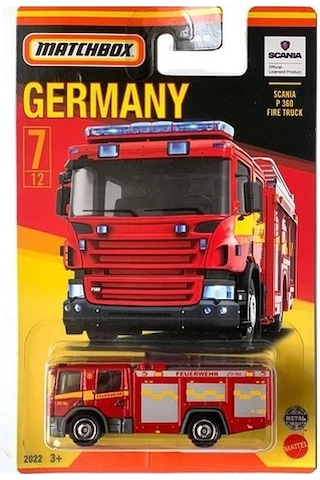 Matchbox Best Of Germany Scanıa P 360 Fıre Truck GWL49 HFH50