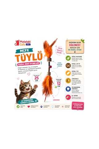 Tüylü Çıngıraklı,sesli,tüylü Kedi Oyuncağı