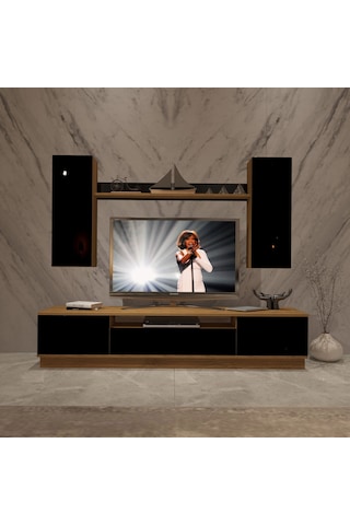 Decoraktiv Trendstyle 5ds Mdf Tv Ünitesi Tv Sehpası Pera - Siyah