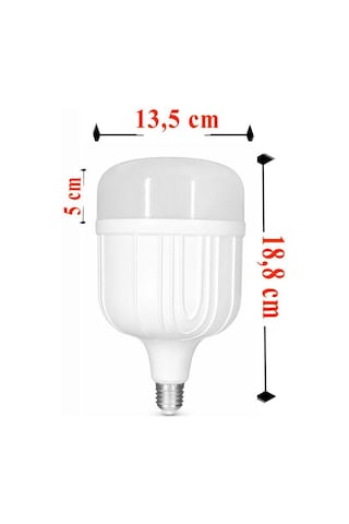 Şavk 60w Jumbo Torch Led Ampul 3000k - Sarı Büyük Boy Pazar Lambası
