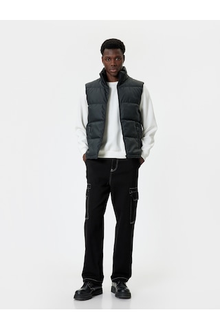 Koton Şişme Yelek Slim Fit Siyah 5wam20045hw Siyah