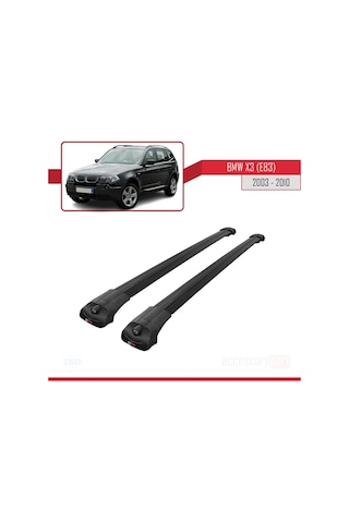 Bmw X3 E83 2003-2010 Arası İle Uyumlu Ace-1 Ara Atkı Tavan Barı Siyah