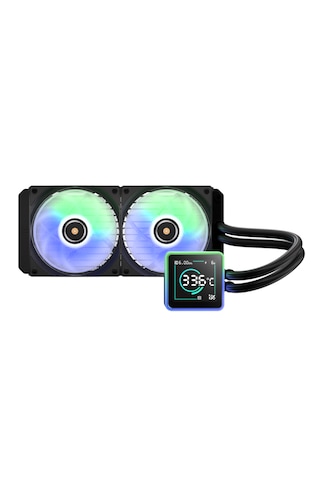 Bitfenix Kuzy Bfw-kcd-240-bb27a-rp Dijital Göstergeli Argb Fanlı 240mm Sıvı İşlemci Soğutucu Am5/lga1851 278 X 120 X 27 Mm