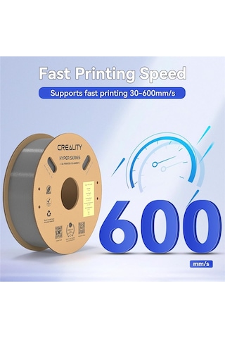 Creality Hyper Petg Gri Filament 1.75mm 1kg - Urhanshop Gönderimli