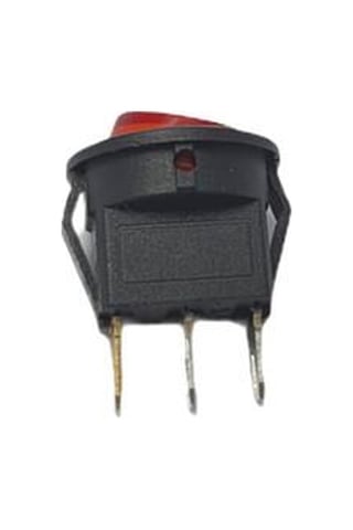 Electroon Mini Işıklı Yuvarlak Anahtar 16Mm 3Pin - 10Adet